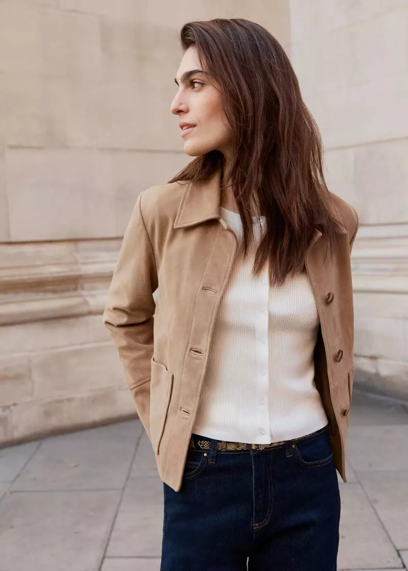 Montana Suede Jacket, Camel, hi-res