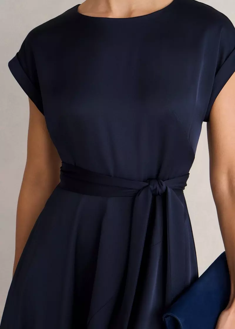 Agnes Dress, Midnight Navy, hi-res