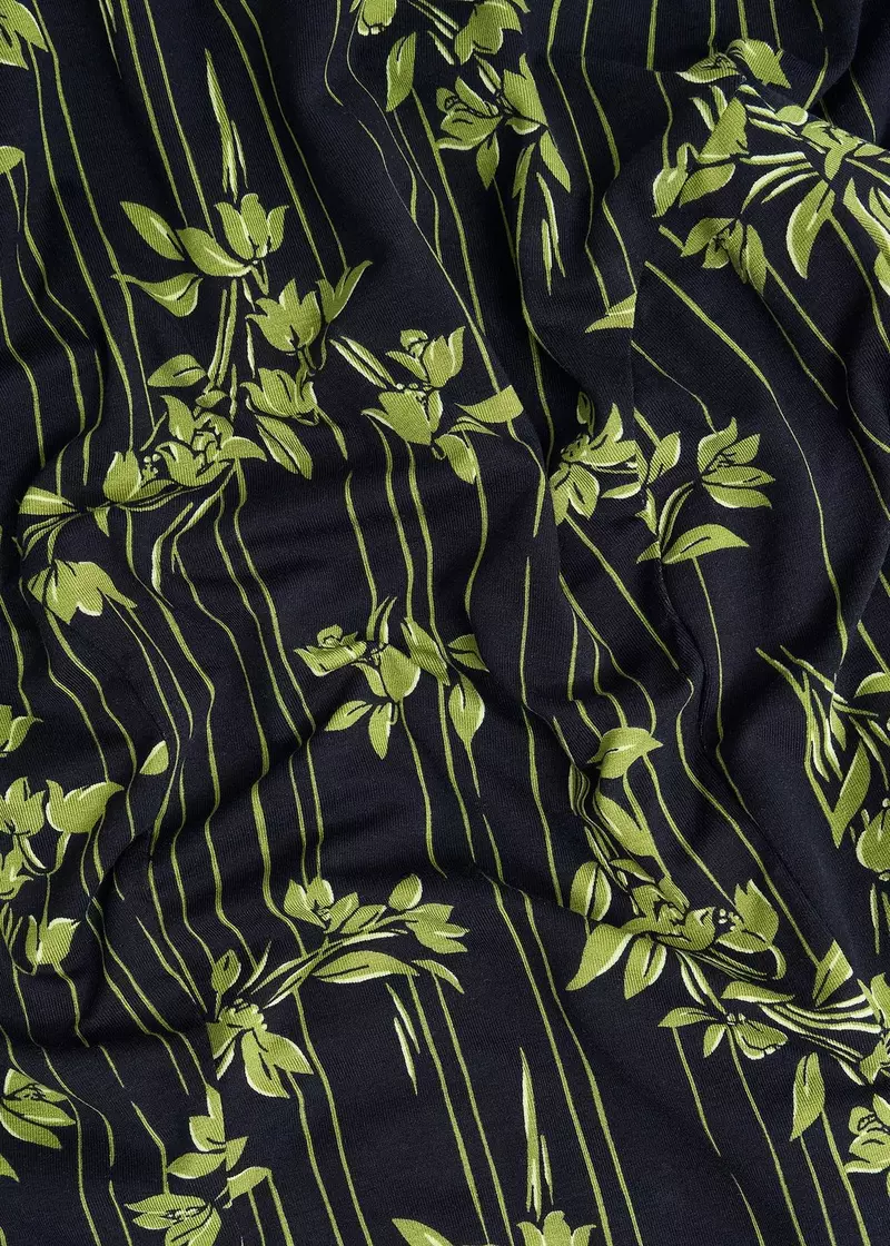 Petite Alison Jersey Dress, Navy Green, hi-res