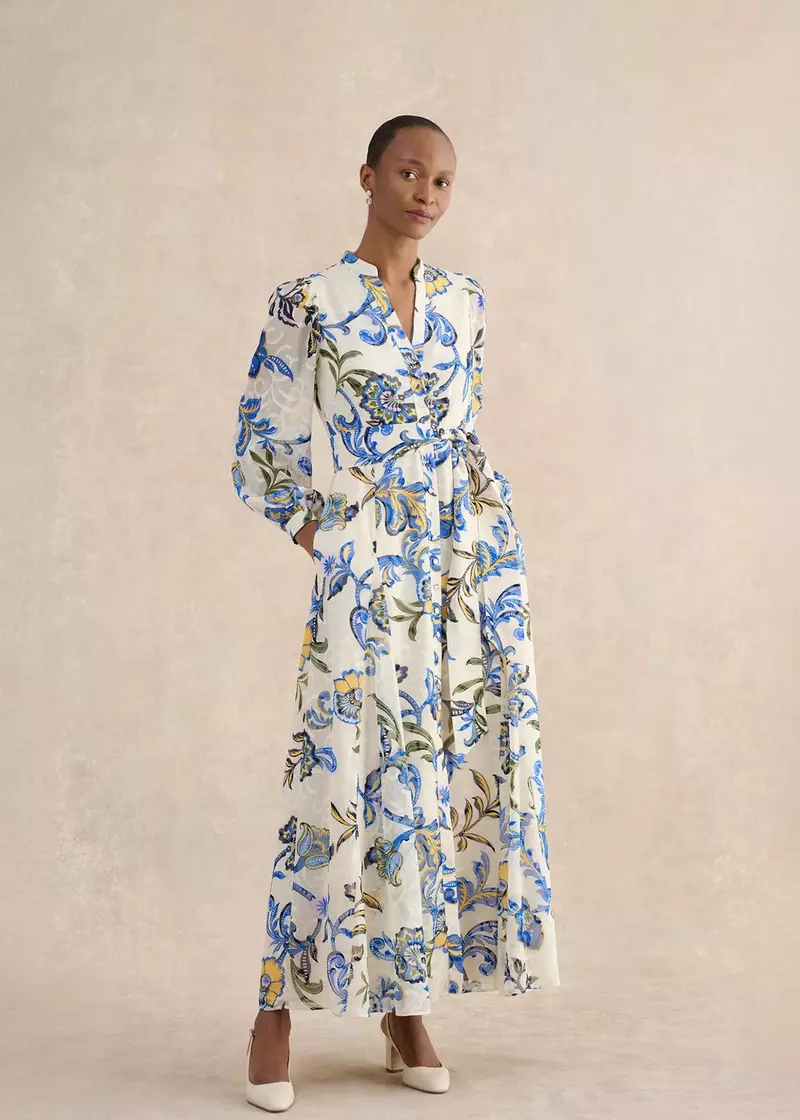 Shanice Paisley Maxi Dress, Cream Multi, hi-res