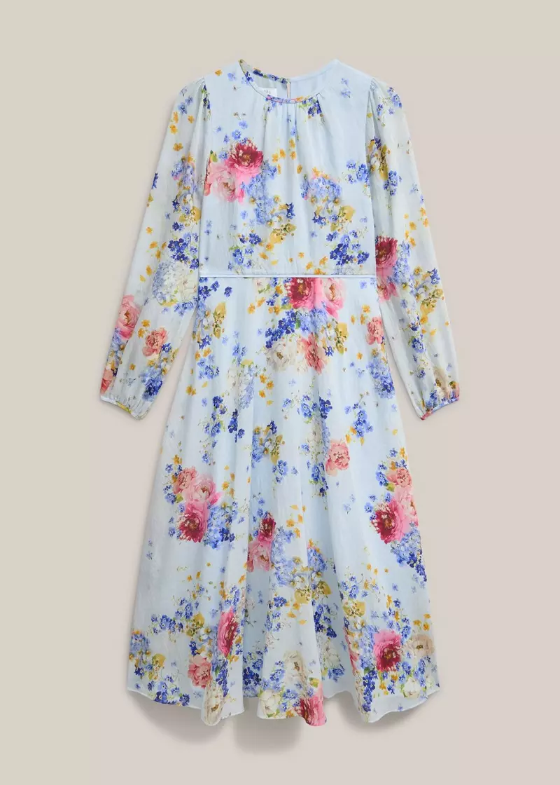Constance Dress, Pale Blue Multi, hi-res
