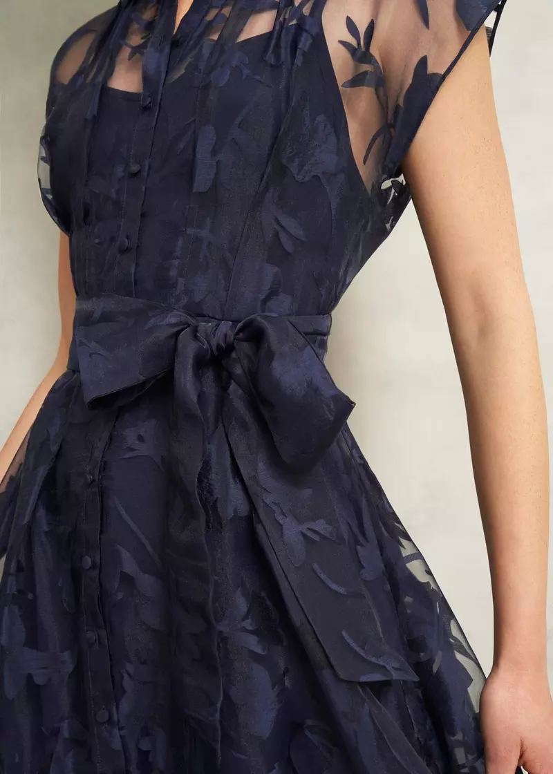 Tess Shirt Dress, Midnight Navy, hi-res