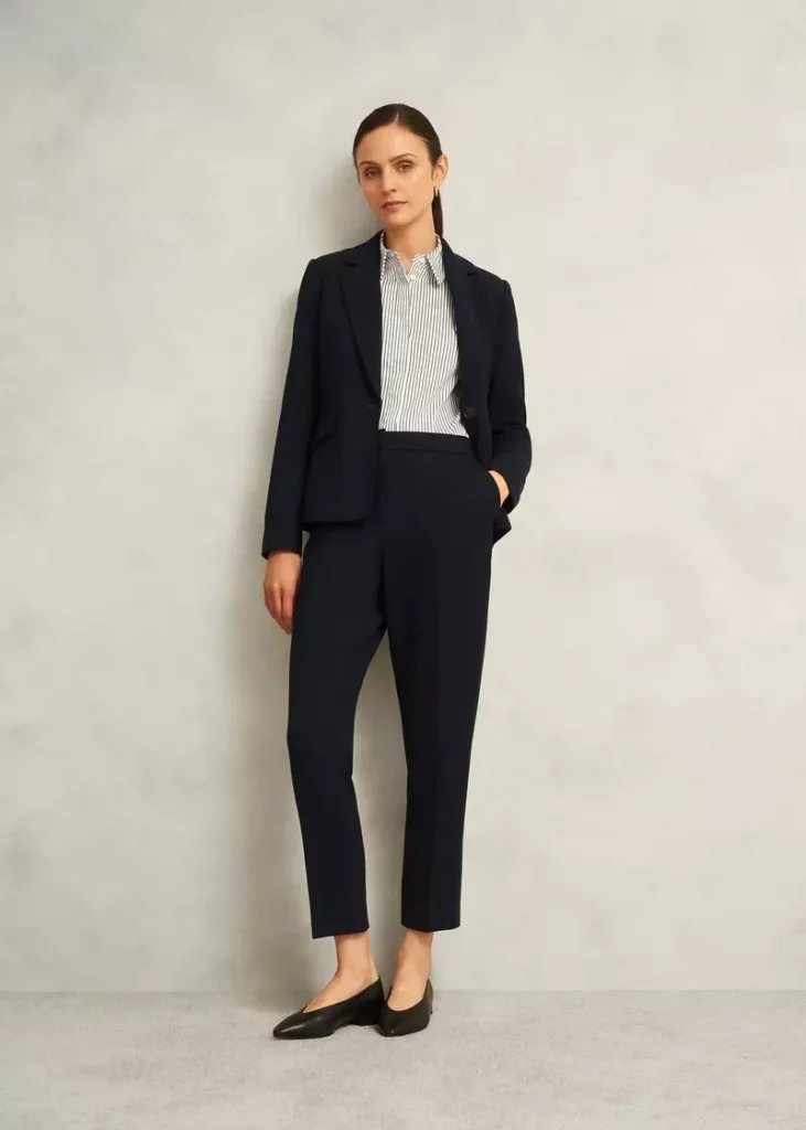 Ivy Slim Trousers, Navy, hi-res