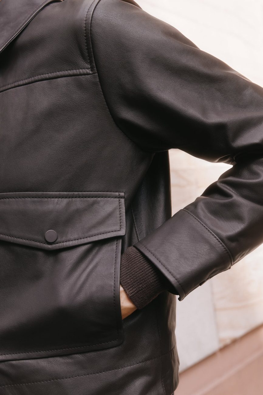 Chocolate Short Leather Jacket