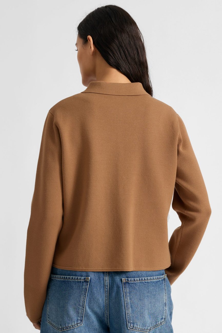 Tan Knitted Jacket