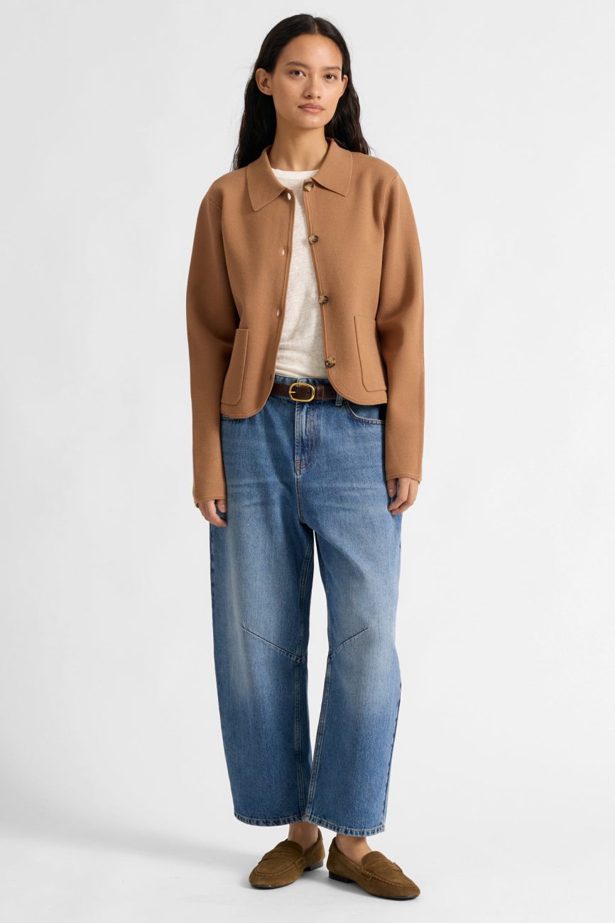 Tan Knitted Jacket